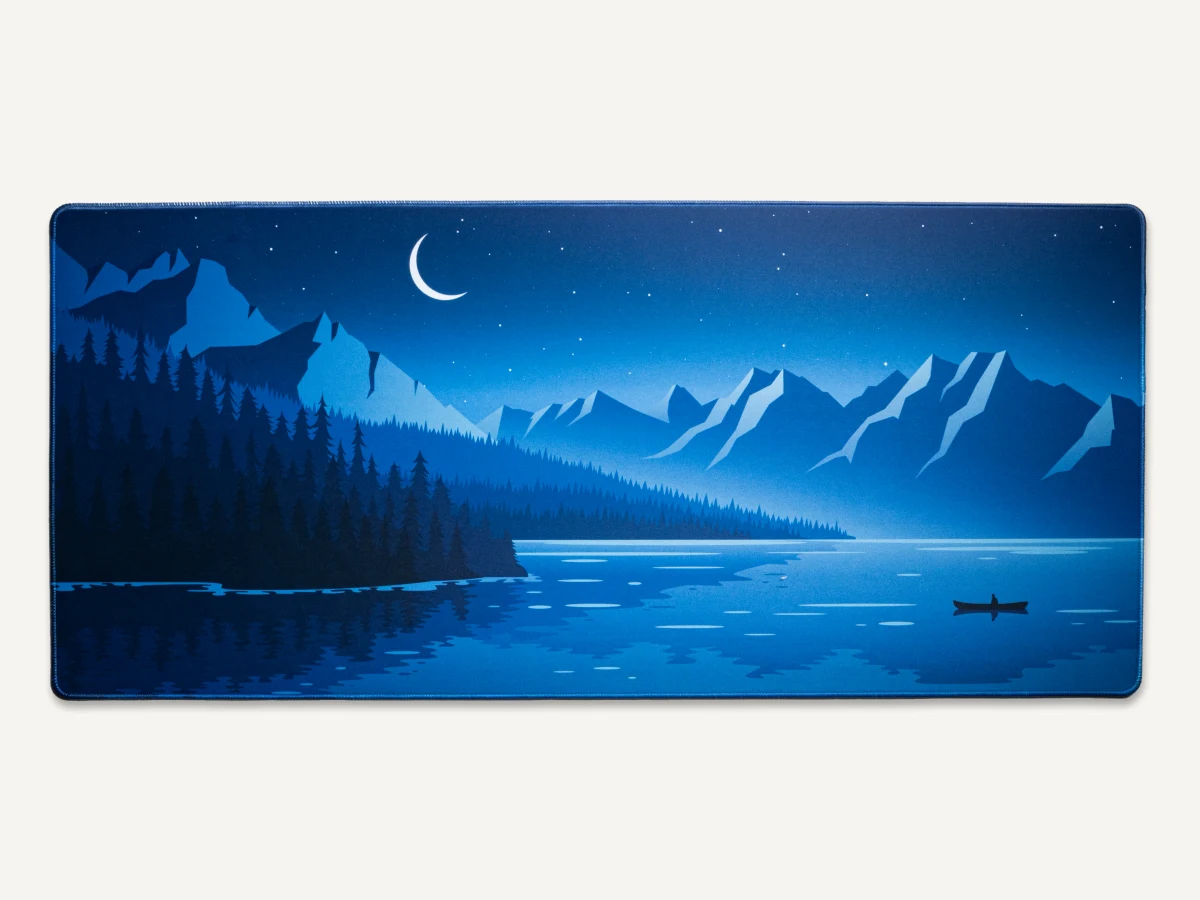 Crater Survey Desk Mat product photo.