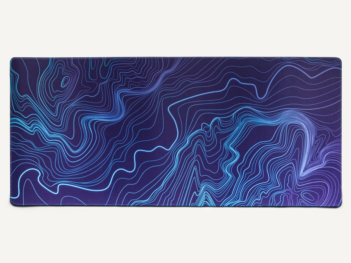 Night Lanes Desk Mat product photo.